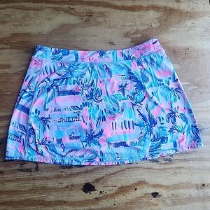 Luxletica Lilly Pulitzer Girls Size XL (12-14) Mini Alia Skort Pink Blue White